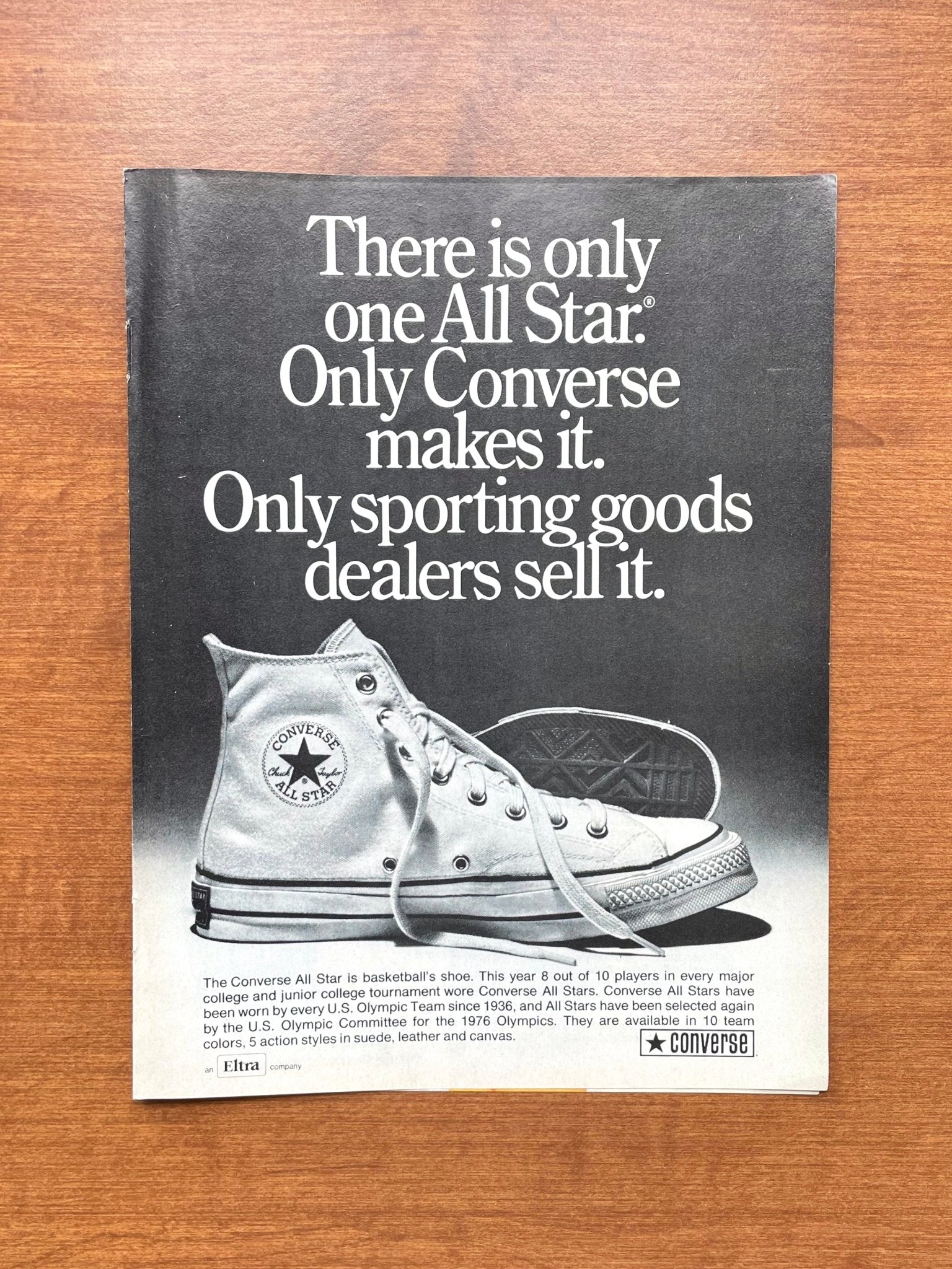 1974 Converse All Star "Chuck Taylor" Sneaker Advertisement