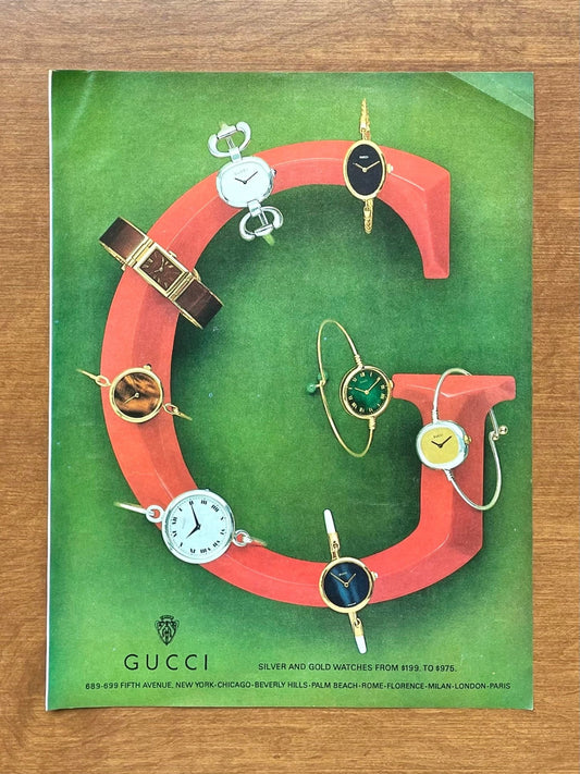 1974 Gucci Advertisement
