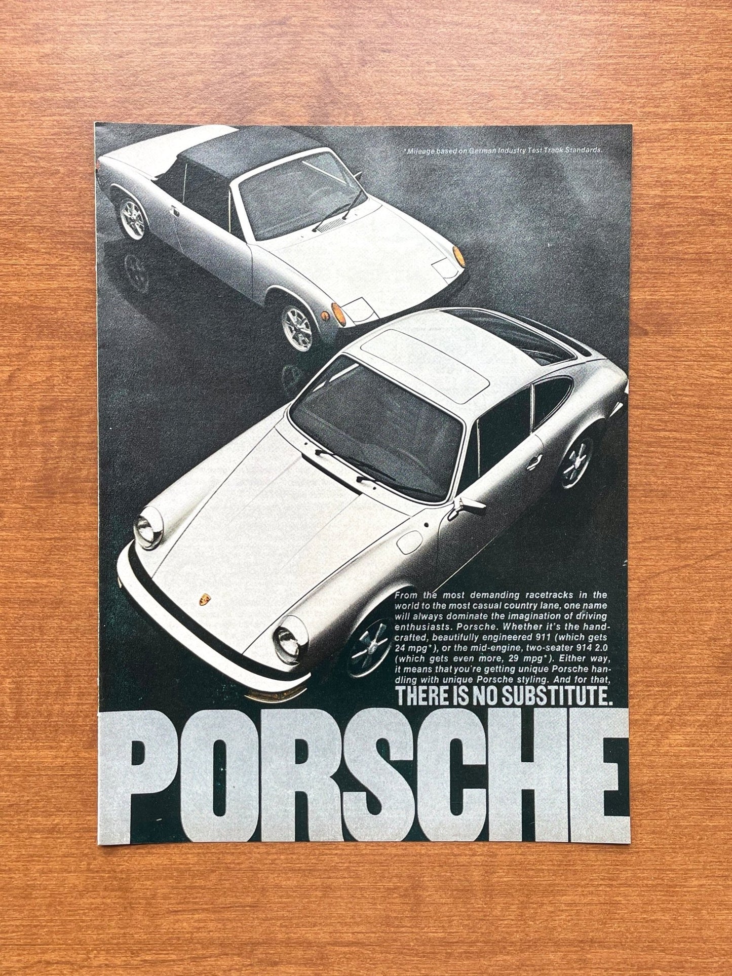 1974 Porsche 911 and 914 Advertisement