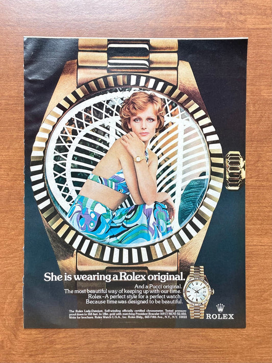 1974 Rolex Lady Datejust feat. Pucci Advertisement