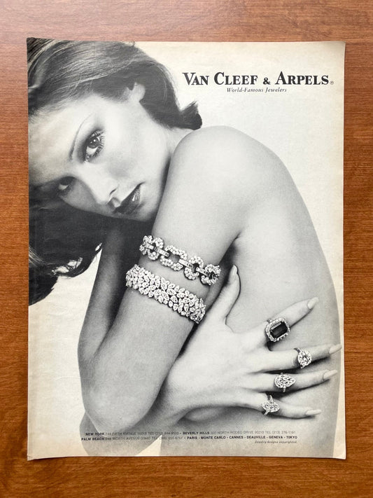 1974 Van Cleef & Arpels Jewelry Advertisement