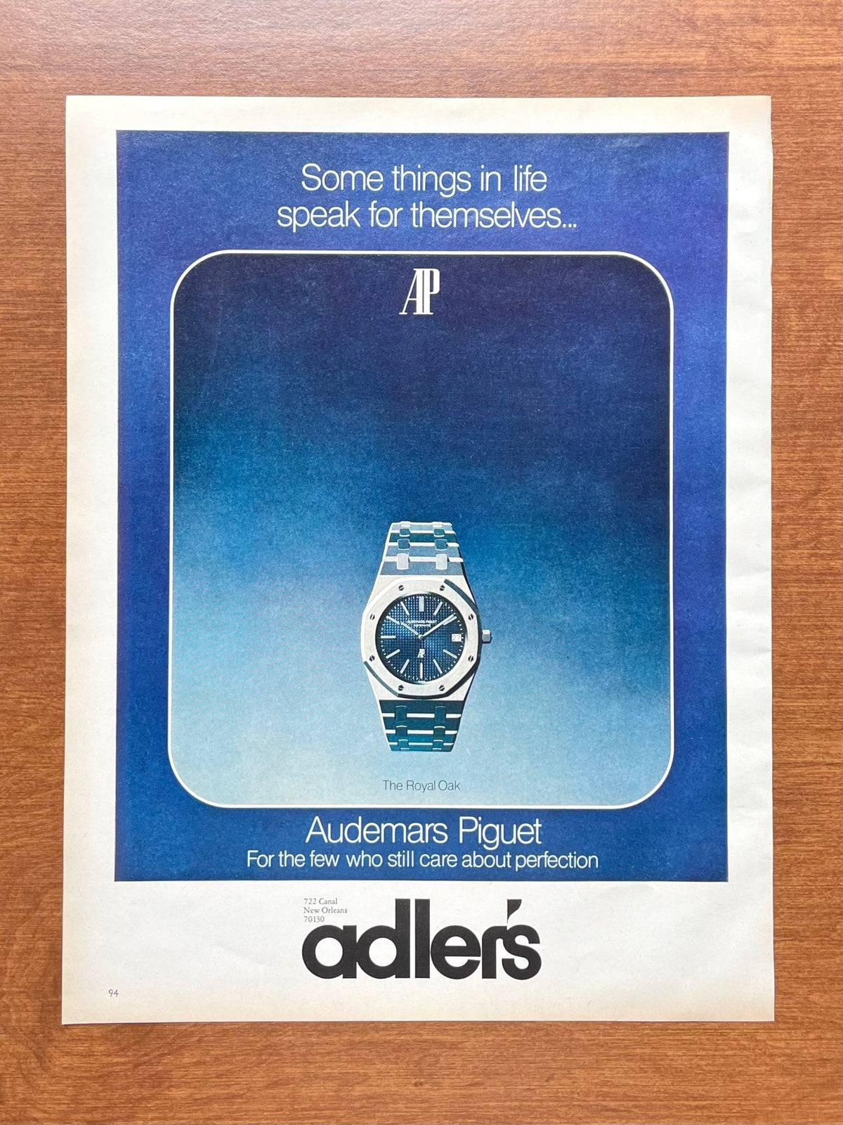 1975 Audemars Piguet Royal Oak Ref. 5402 Advertisement