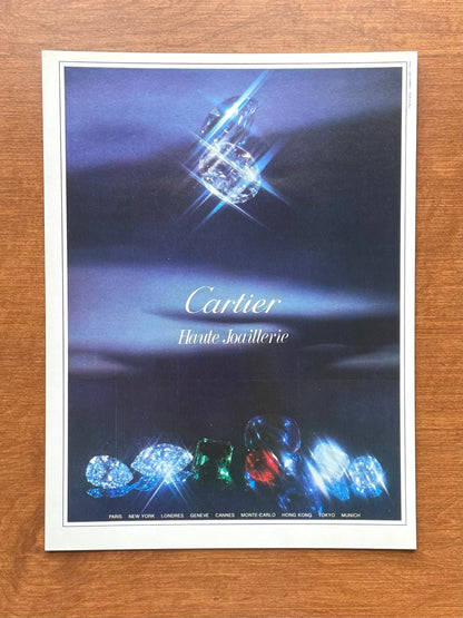 1975 Cartier Haute Joaillerie Advertisement