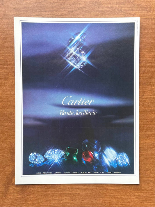 1975 Cartier Haute Joaillerie Advertisement
