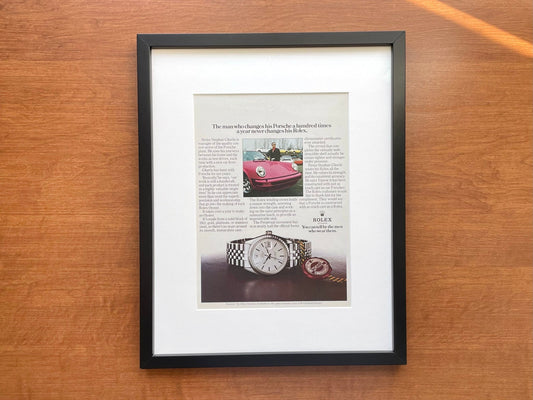 1975 Rolex Datejust Ref. 1603 with Porsche 911 in Black Wood Frame