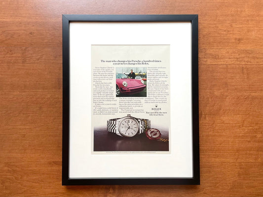 1975 Rolex Datejust Ref. 1603 with Porsche 911 in Black Wood Frame