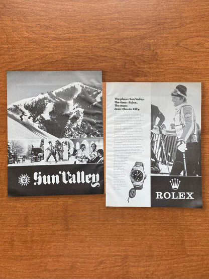 1975 Rolex Explorer II Ref. 1655 feat. Sun Valley and Jean - Claude Killy Advertisement