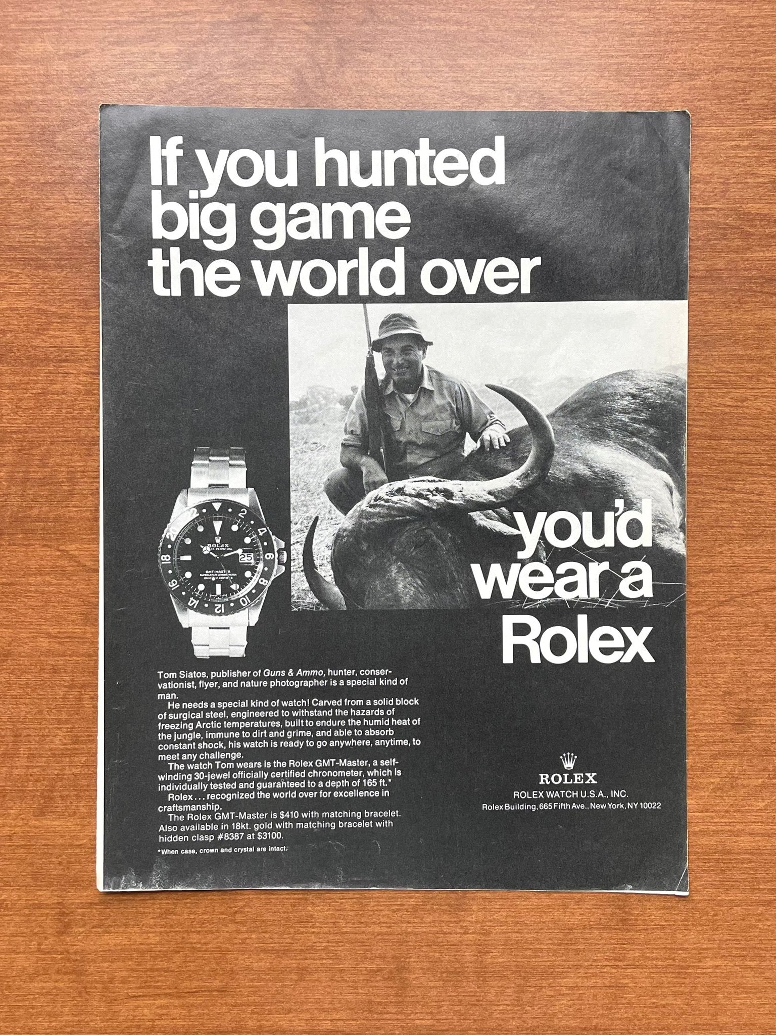 Vintage Rolex GMT Ads, Vintage Magazine Advertisements | Ad Patina