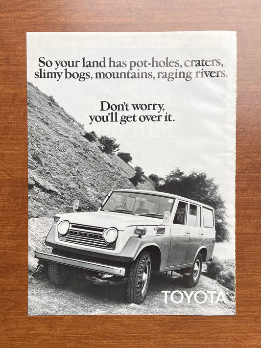 1975 Toyota Land Cruiser "you'll get over it" Advertisement