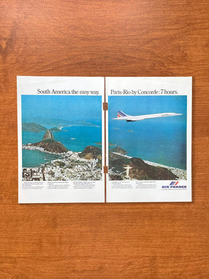 1976 Air France Concorde "Paris - Rio" Advertisement