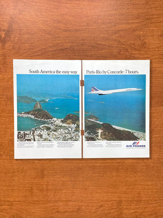 1976 Air France Concorde "Paris - Rio" Advertisement