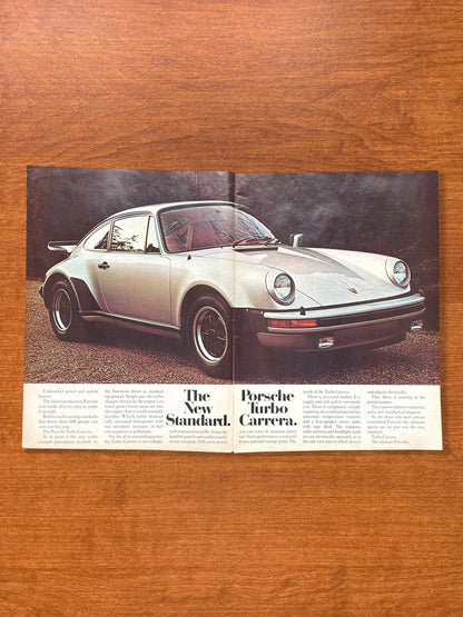 1976 Porsche Turbo Carrera "The New Standard." Advertisement