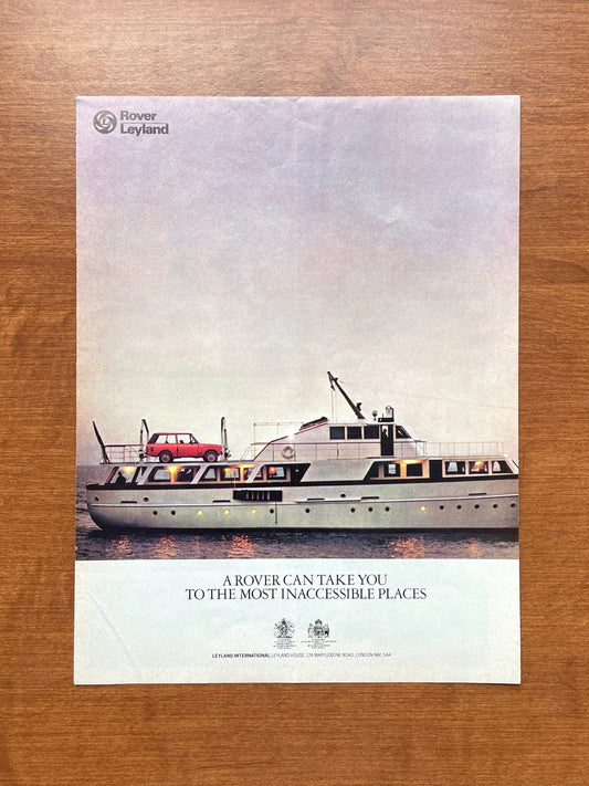 1976 Range Rover "most inaccessible places" w/ boat Advertisement