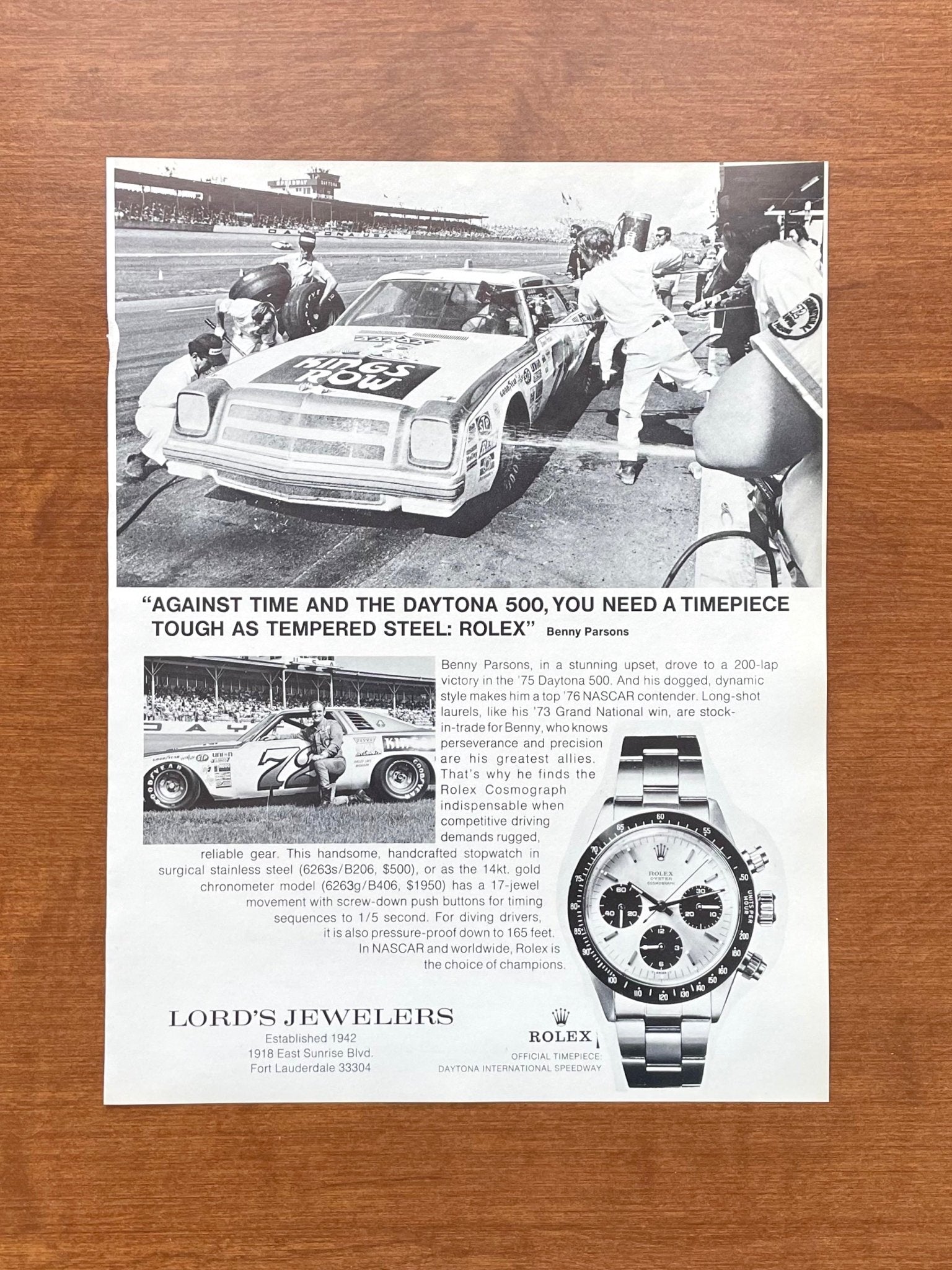 1976 Rolex Daytona Ref. 6263 