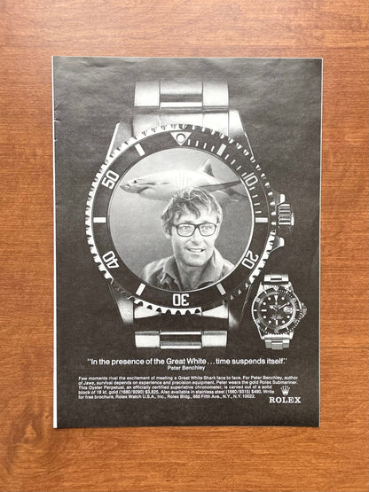 1976 Rolex "Red" Submariner Ref. 1680 "Great White..." Advertisement