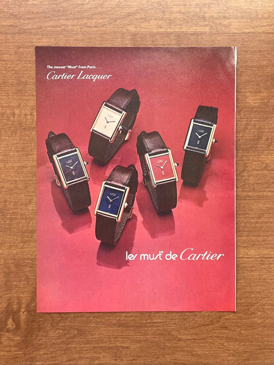 1977 Cartier "newest 'Must' from Paris" Advertisement