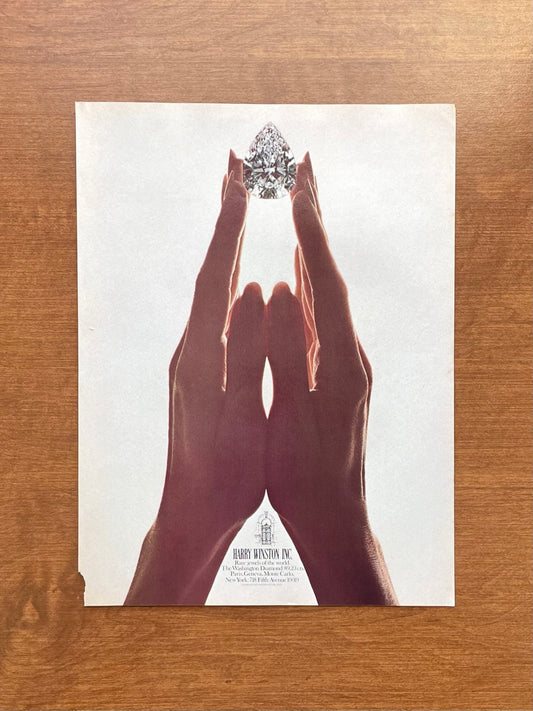 1977 Harry Winston "Rare jewels of the world" Advertisement
