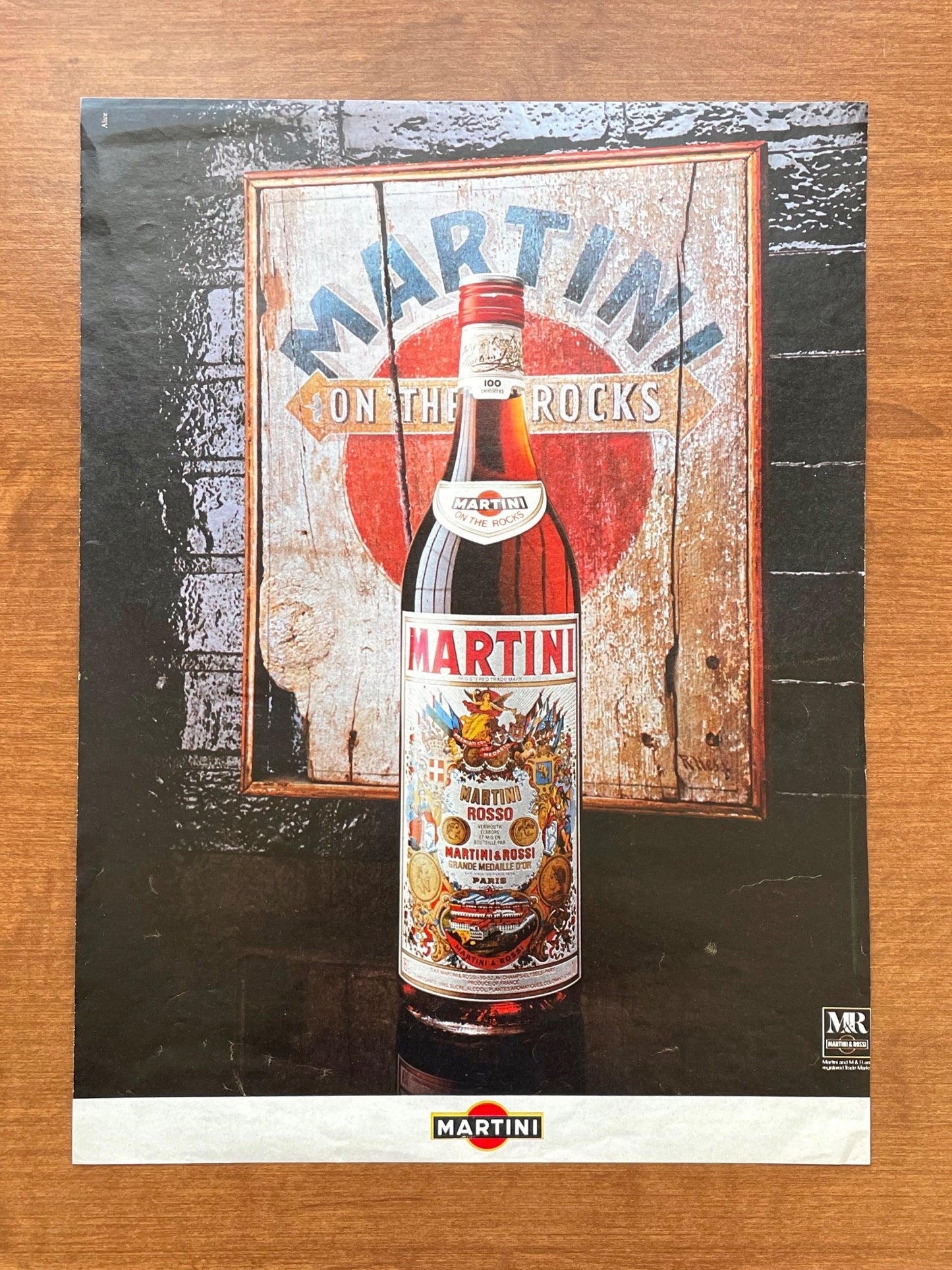 1977 Martini & Rossi "on the rocks" Advertisement