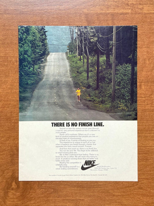 1977 Nike "There Is No Finish Line." Advertisement