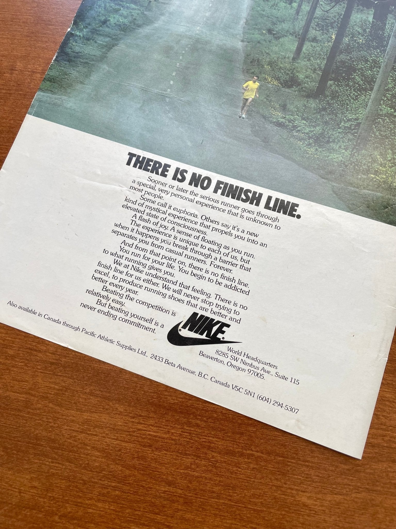 nike running finish line