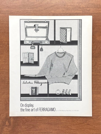 1978 Ferragamo "fine art" Advertisement