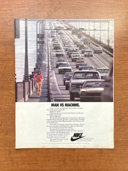 1978 Nike "Man vs Machine." Advertisement