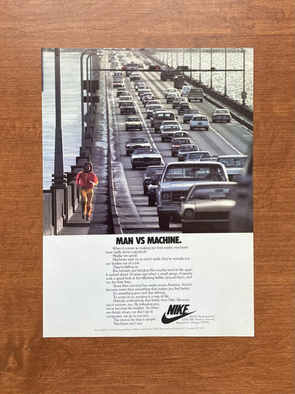 1978 Nike "Man vs Machine." Advertisement