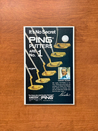 1978 PING "It's no secret PING PUTTERS are No. 1" Advertisement