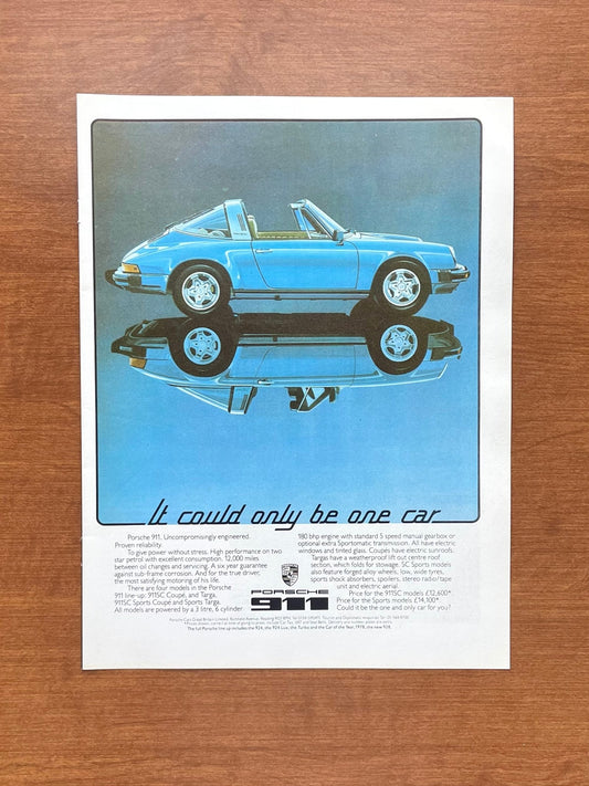 1978 Porsche 911 Targa "could only be one car" Advertisement