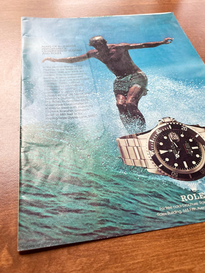 1978 Rolex Submariner Ref. 1680 "Championship Surfing" w/ Surfer Advertisement