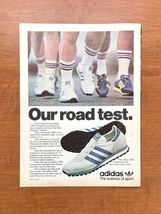 1979 Adidas TRX "Our road test" Running Sneaker Advertisement