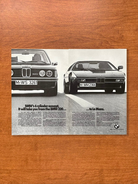 1979 BMW 320 and M1 "Le Mans" Advertisement