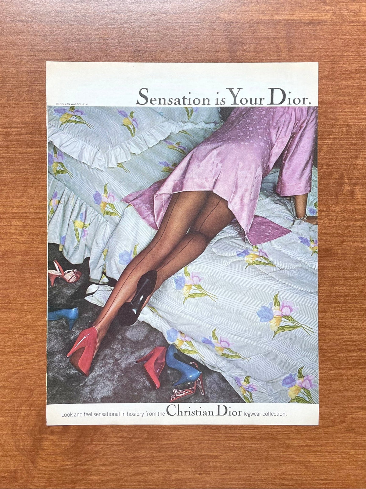 1979 Christian Dior "Sensation is Your Dior" by Chris von Wangenheim Advertisement