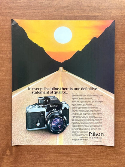 1979 Nikon F2A "one definitive statement of quality" Advertisement