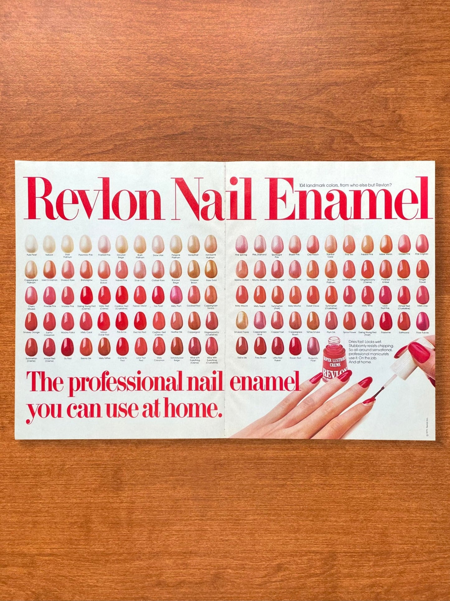 1979 Revlon Nail Polish Advertisement