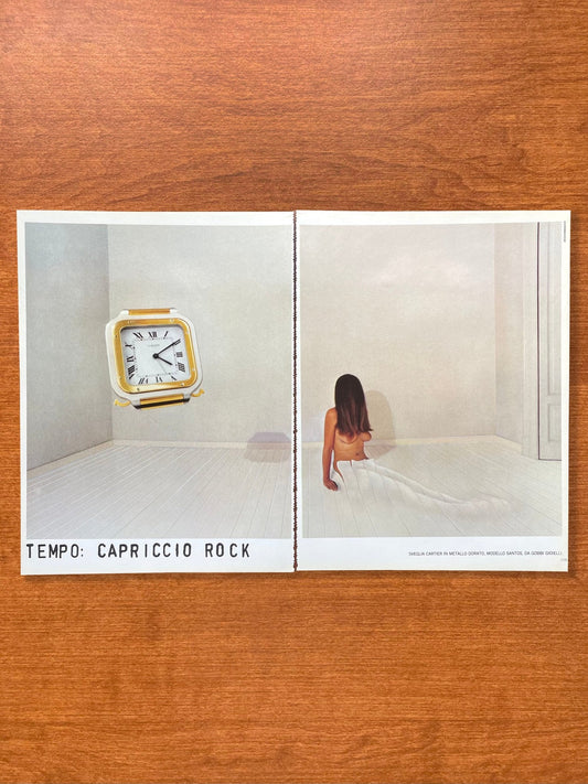 1980 Cartier Santos Alarm, Desk, Table Clock at Gobbi Gioielli Advertisement