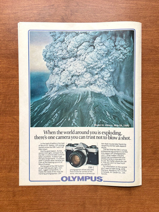 1980 Olympus OM - 1 Camera Advertisement
