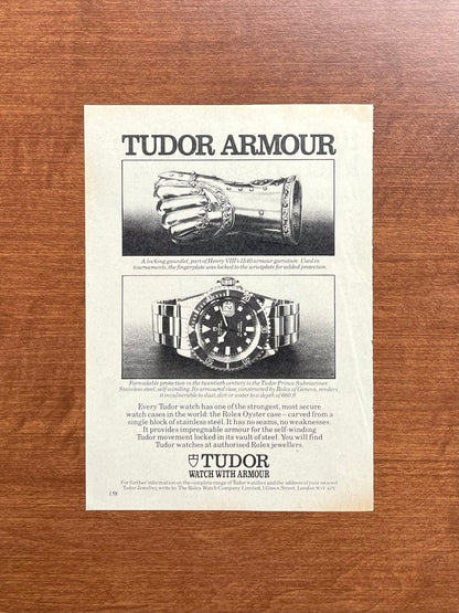 1980 Tudor "Snowflake" Submariner Advertisement