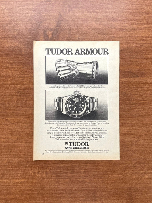 1980 Tudor "Snowflake" Submariner Advertisement