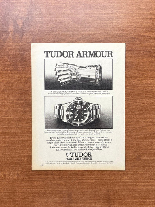 1980 Tudor "Snowflake" Submariner Advertisement