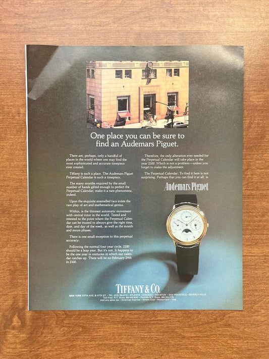 1981 Audemars Piguet Quantieme Perpetual Calendar Ref. 5548 at Tiffany & Co. Advertisement