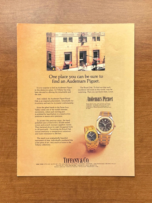 1981 Audemars Piguet Royal Oaks at Tiffany & Co. Advertisement