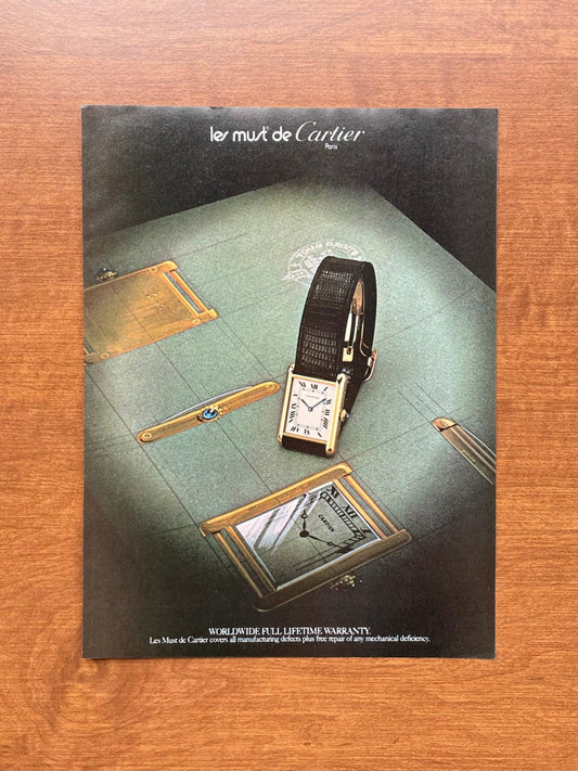 1981 "les must de Cartier" Tank Advertisement