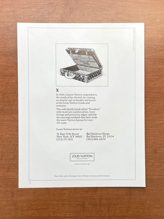 1981 Louis Vuitton "President" attache briefcase Advertisement