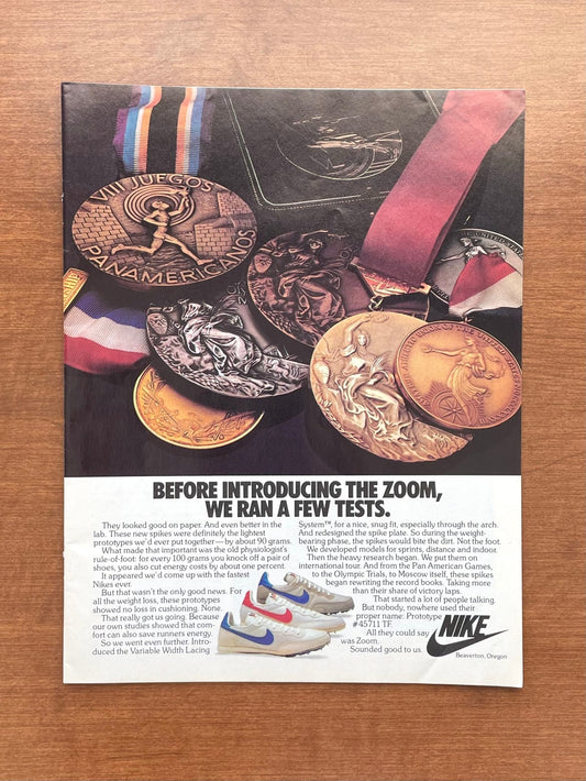 1981 Nike Zoom Advertisement