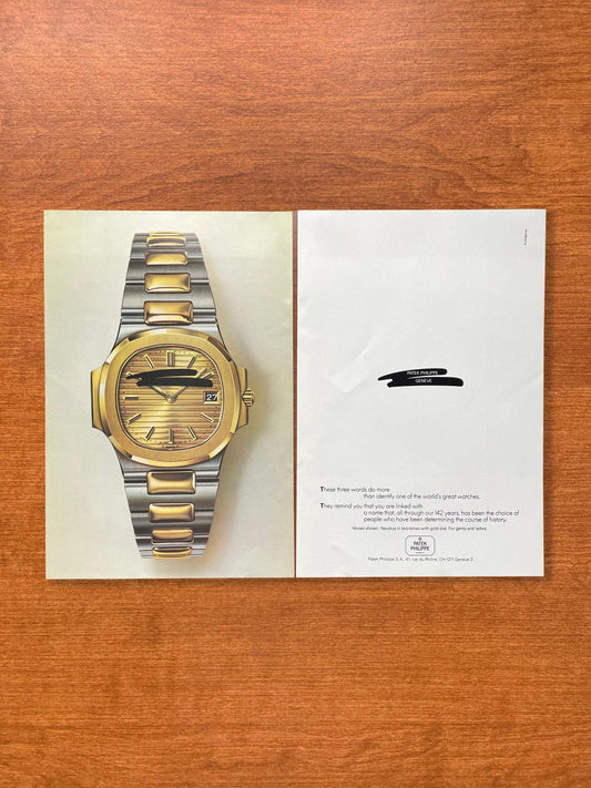 1981 Patek Philippe Nautilus Advertisement
