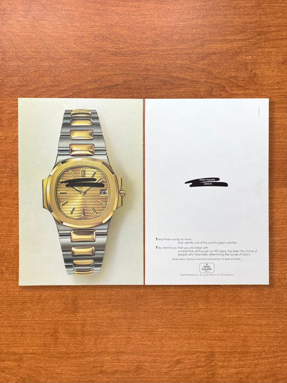 1981 Patek Philippe Nautilus Advertisement