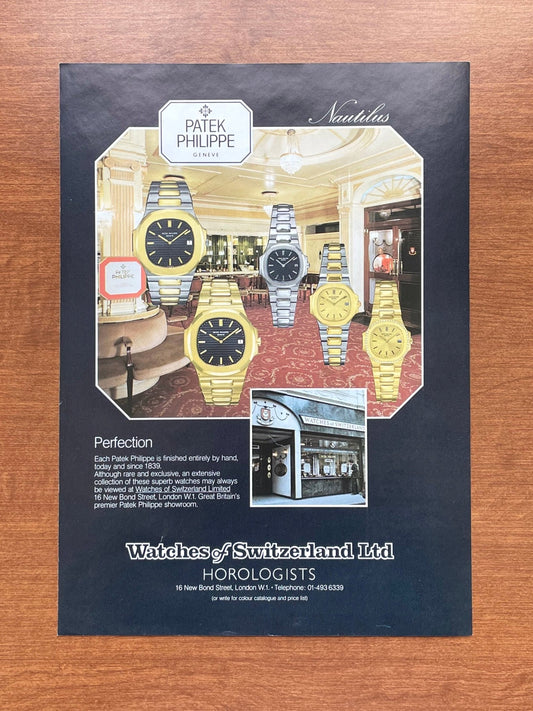 1981 Patek Philippe Nautilus Watches Advertisement