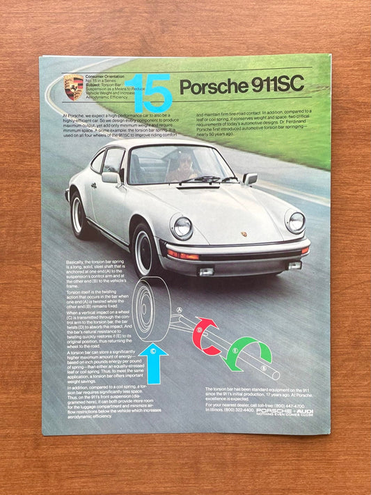 1981 Porsche 911 SC Advertisement