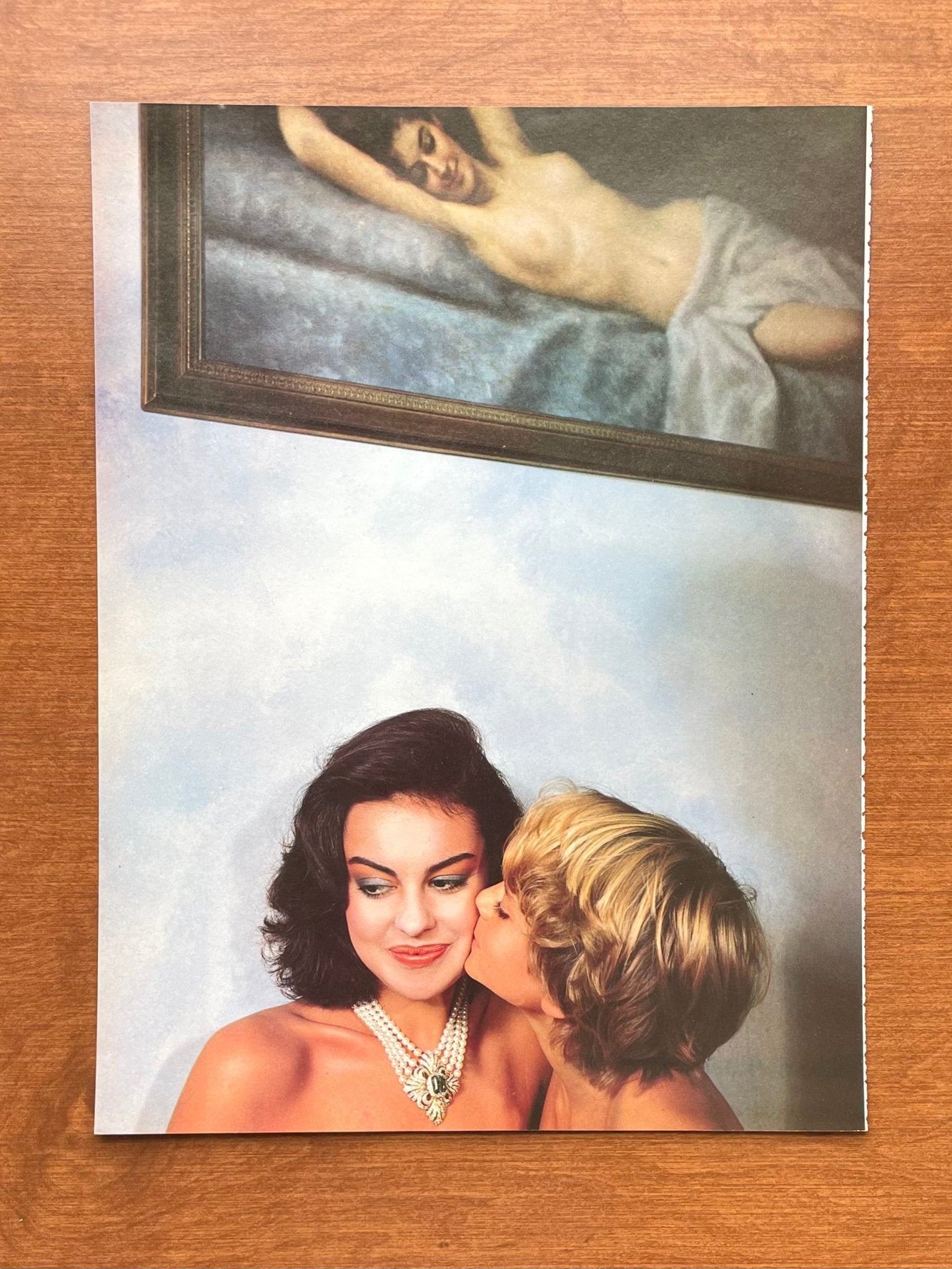 1982 Cartier Necklace Jewelry Original Magazine Image